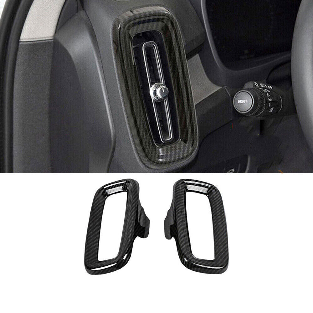 for Volvo XC40 19-22 Carbon Fiber Console Dashboard Air Outlet Vent Trim kit 6x