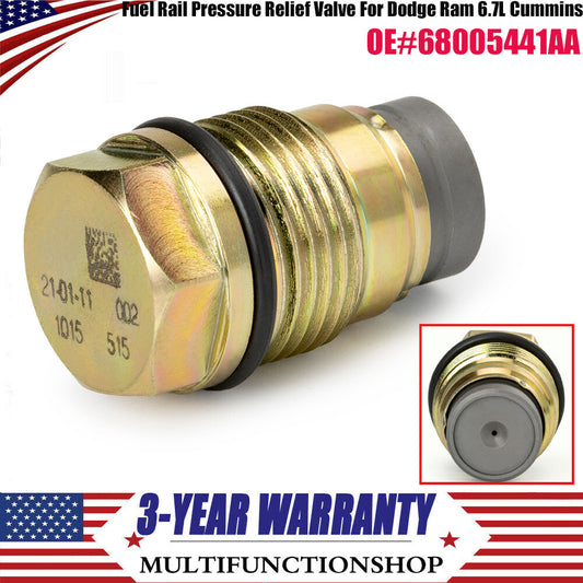 Brand new fuel rail pressure relief valve 68005441AA, suitable for Dodge for Ram 6.7L diesel.