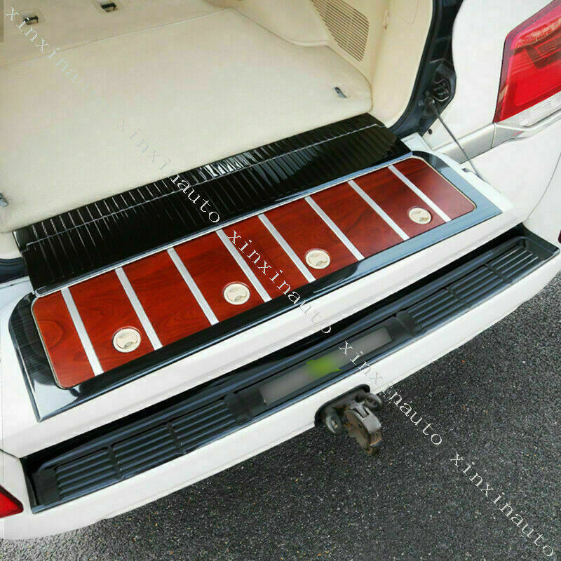 Black Rear Bumper Cargo Protector Sill Plate Trim for Toyota for Land Cruiser 08-21