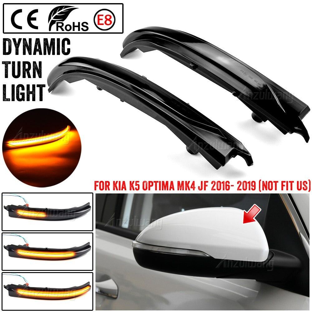Dynamic Side Turn Signal Light for Kia K5 Optima MK4 JF 2016-2020