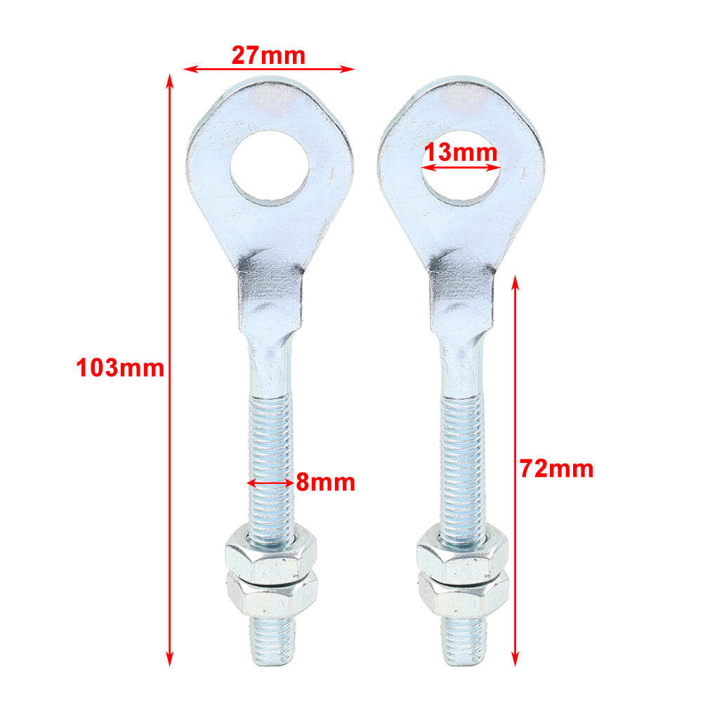 For 50-70-90-110cc 125cc Dirt Bike ATV Chain Axle Tensioner Adjuster Tightener