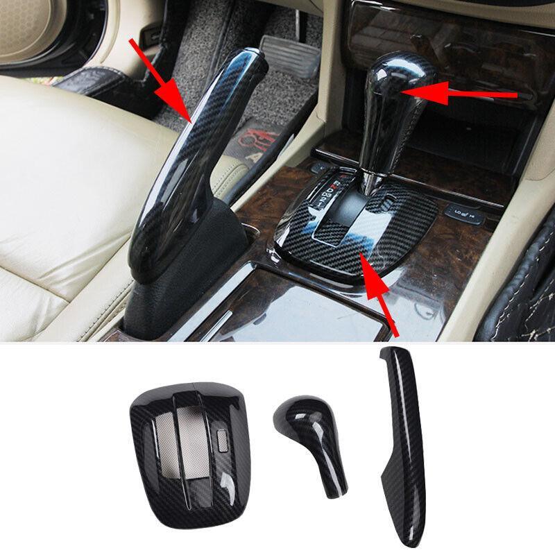 Carbon Fiber Look Inner Gear Shift Panel Cover Trim for Honda Accord 2008-2012