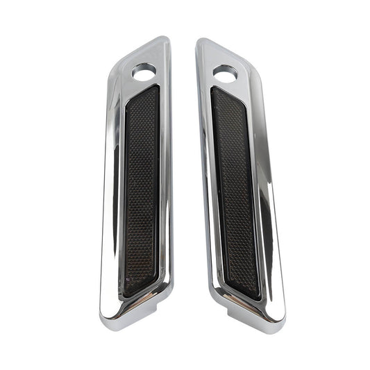 for Harley Touring Electra Glide Road King Saddle Bag Hinge Latch Covers Chrome