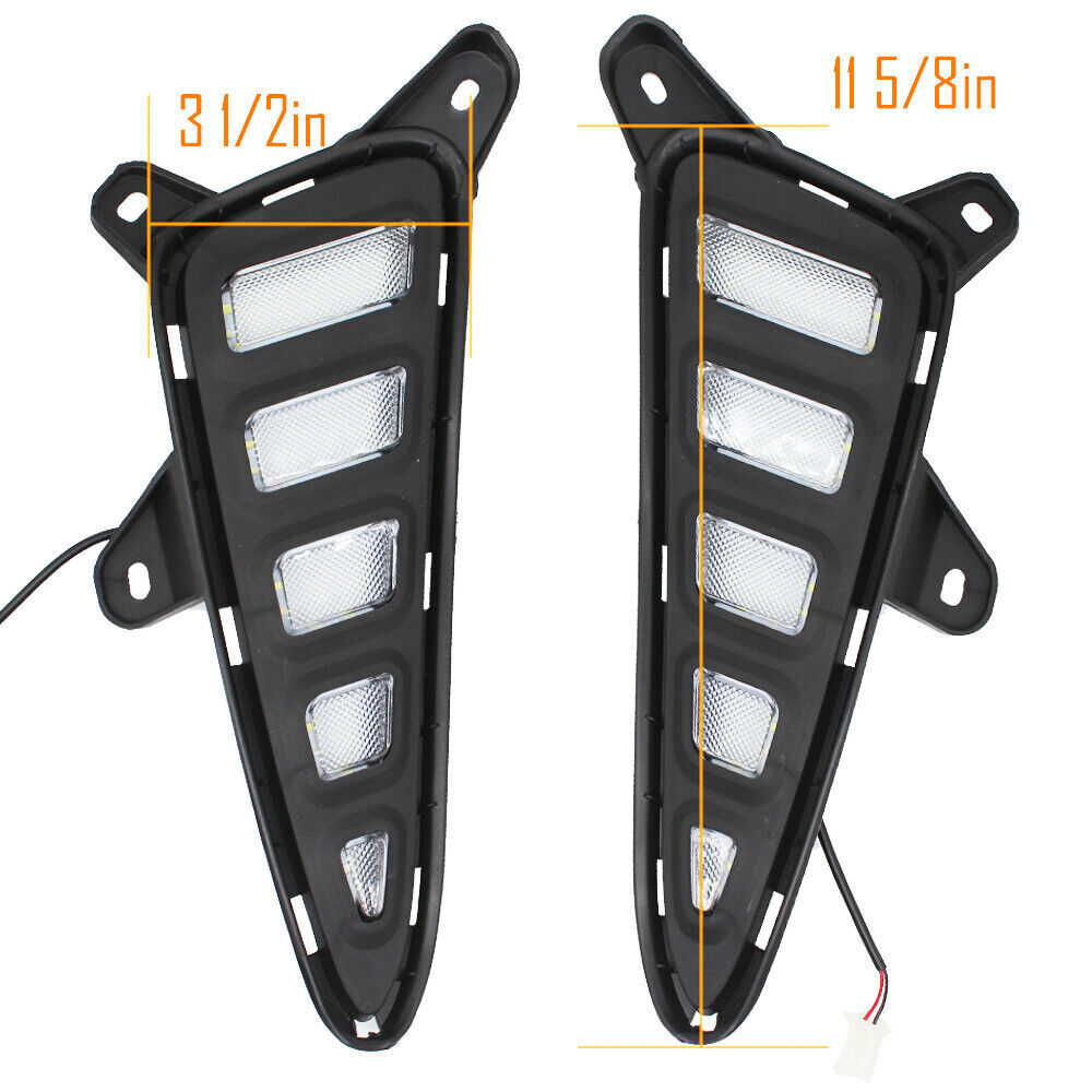 for Toyota C-HR CHR DRL 2016-2019 LED Daytime Running Light Turn Signal Fog Lamp