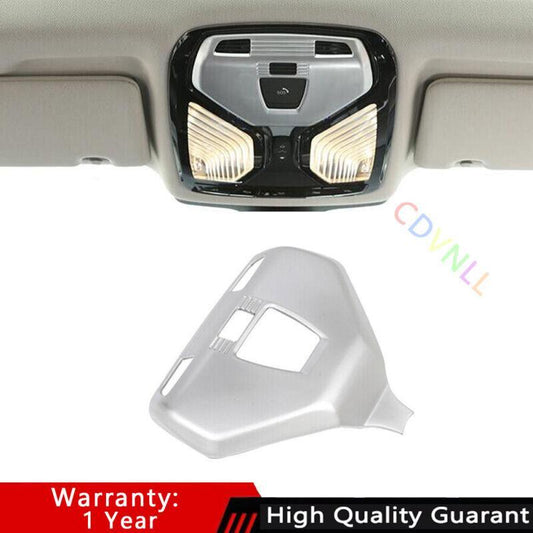 for BMW 7 Series 2016-2022 Matte Silver Front Reading Lamp Frame Cover Trim 1PCS
