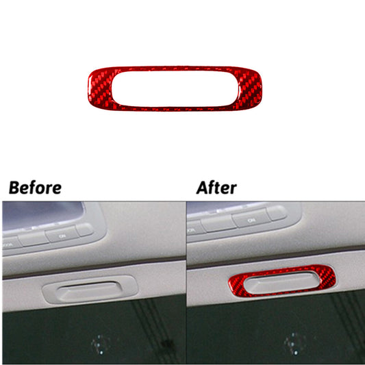 Red Carbon Fiber Interior Sunroof Handle Cover Trim for Hyundai Azera 2006-2011