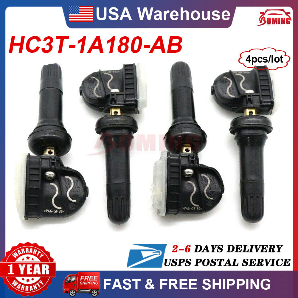 4x HC3T-1A180-AB TPMS Tire Pressure Monitor Sensor for Lincoln MKC for Ford F-250