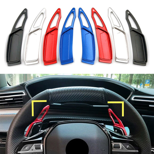 Alu Steering Wheel Shift Paddle Shifter Extension Fit for Peugeot 3008 5008 GT 17-19