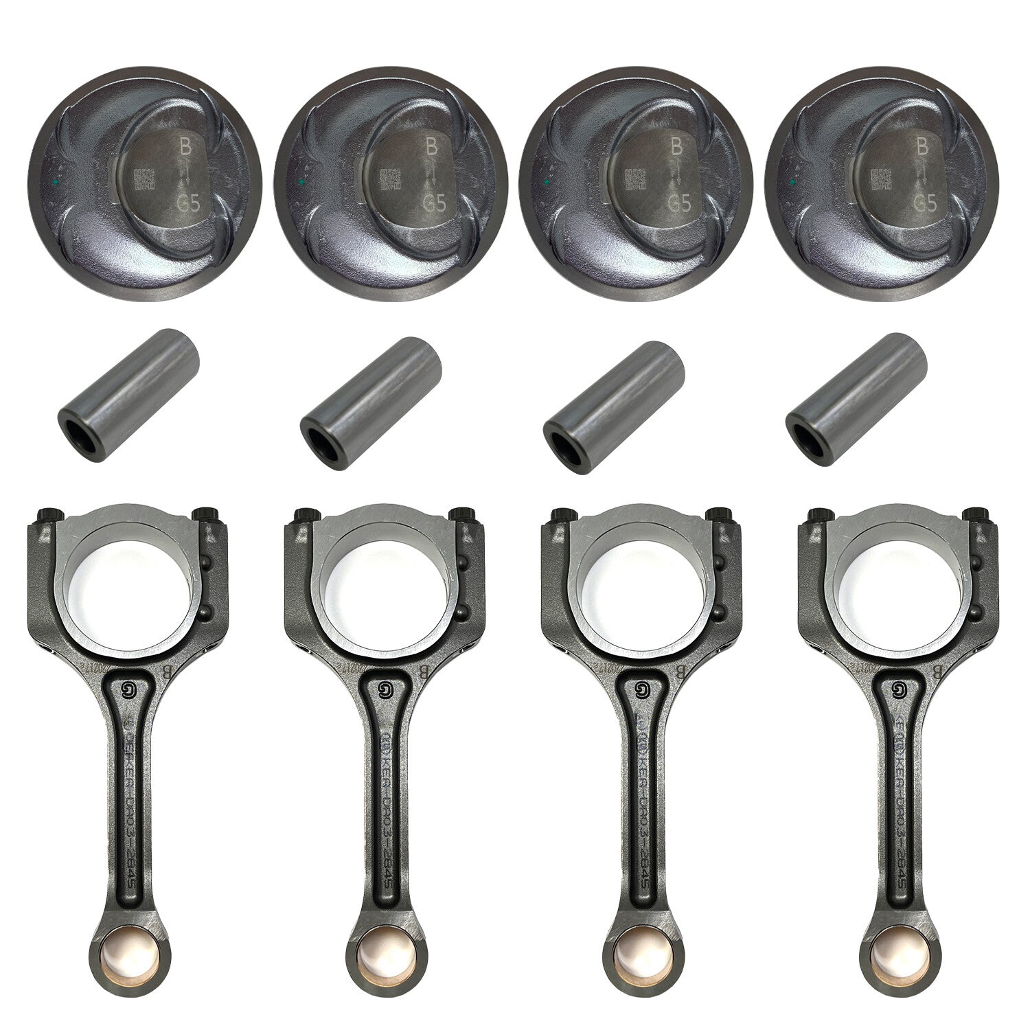 4x Connecting Rod  Piston Kit for 11-13 for Hyundai Sonata for Kia Sorento Optima 2.4L