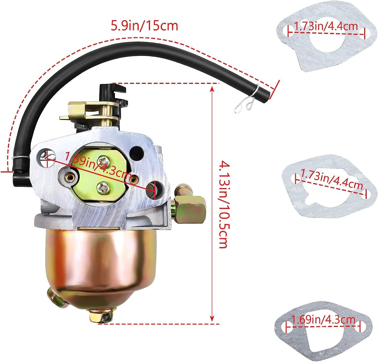 Carburetor for MTD CUB Cadet Troy BILT 951-10974A 951-12705 HUAYI 165SA Stens