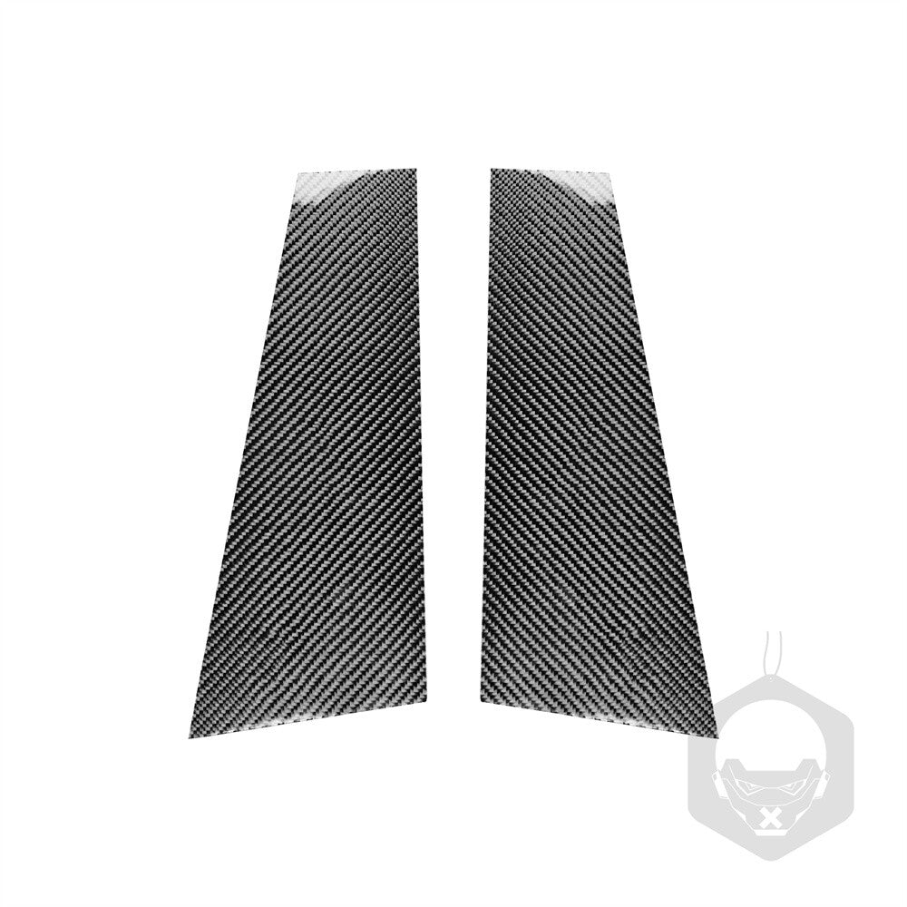 Carbon Fiber Window B Pillar Posts Panel Trim for Mercedes-Benz CLA W117 2013-19