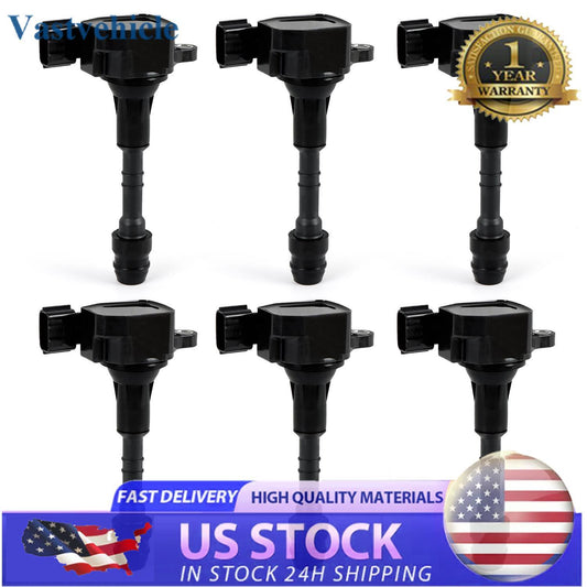 6x Ignition Coils for Nissan Quest Maxima Altima Murano for Infiniti 3.5L 4.0L UF349