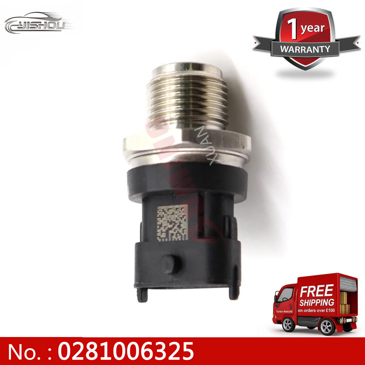 0281002851 Fuel rail pressure sensor suitable for Dodge for Ram 2500 3500 and for Ford 0281006325
