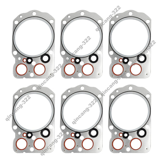 6 PCS Cylinder Head Gasket ME051714 for Mitsubishi Engine 6D22 6D22-T
