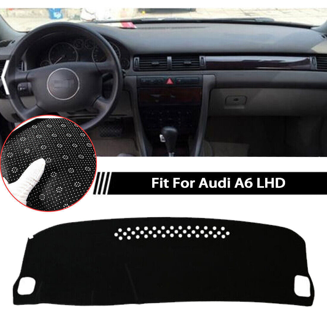 1X Inner Dashboard Dash Mat Non-slip DashMat Sun Shade Pad for Audi A1 12-2018