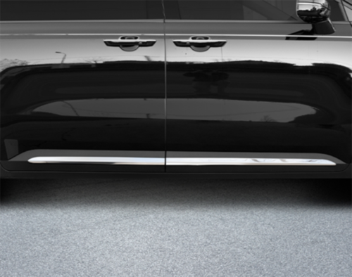 for KIA Carnival 2022-2023 Silver Steel Car Body Side Door Molding Cover Trims