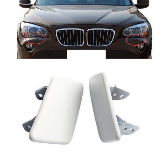 Pair Headlight Washer Spray Nozzle Cover Cap for BMW X1 E84 2009 2010 2011 2012