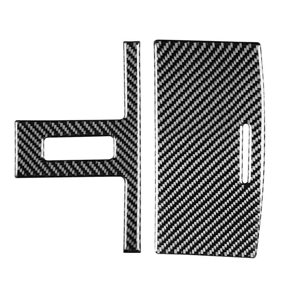 2pcs Reading Light Lamp Decor Cover Trim for Dodge for Challenger 2015+ Carbon Fiber