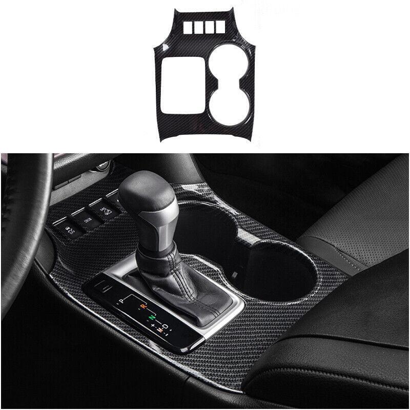 Carbon Fiber Print Console Gear Shift Panel 1pcs for Toyota Highlander 2014-2019
