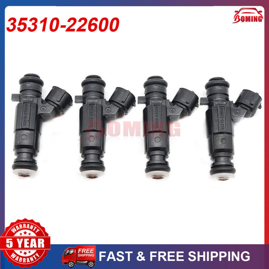 4-piece fuel injector kit for Hyundai Accent 1.5L and 1.6L I4 2000-2005 35310-22600