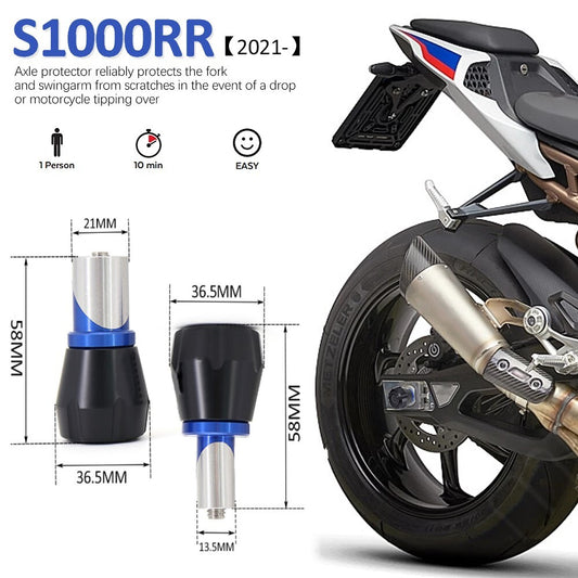 Fit for BMW S1000RR Front Axle Slider Wheel Crash Pads Protector 2020 2021 2022