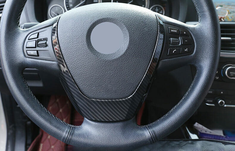 for BMW 3 4 Series GT 2014-2018 Carbon Fiber Steering Wheel U Type Cover Trim 1P