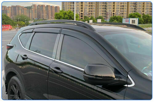For 2017-2022 for HONDA CR-V CRV Black Car Window Visor Vent Sun Shade Rain Guard 6X