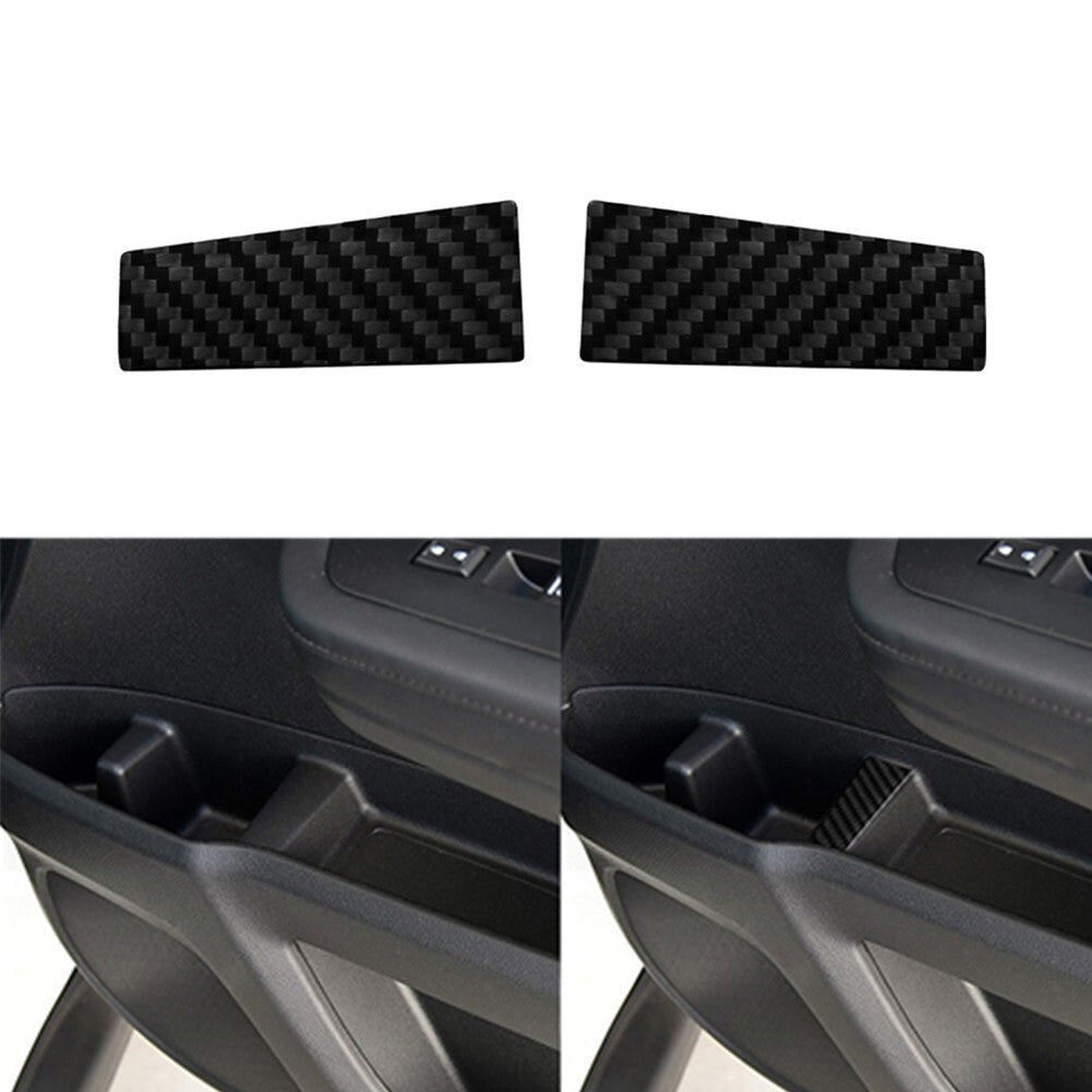 2X Carbon Fiber Front Door Cup Holder Storage Trim for Honda Ridgeline 2017-2020