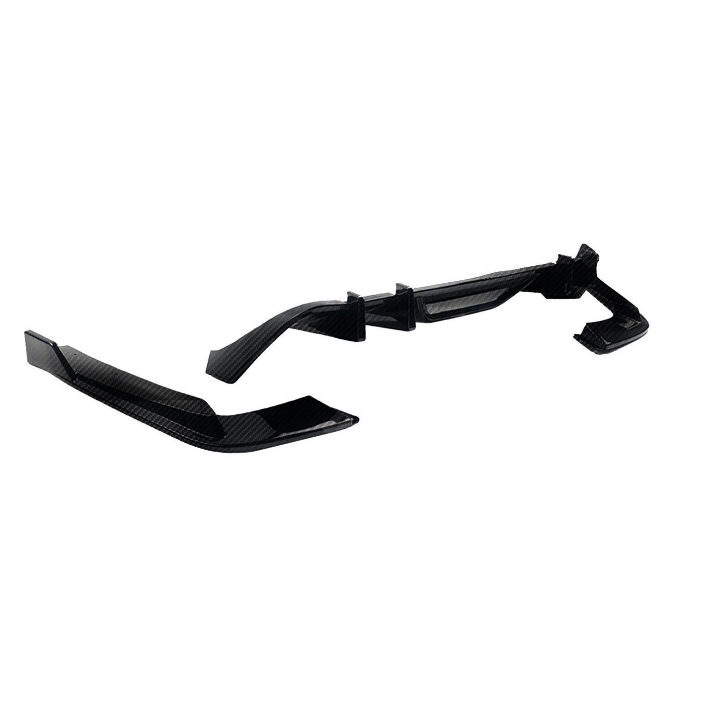 Rear Bumper Diffuser Splitter Glossy Black for Ford for Mustang 2015-2017 HN Style