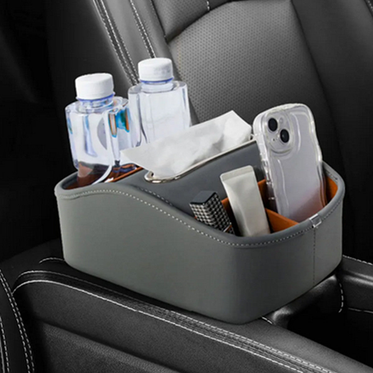 Car Centre Console Organizer Tray Armrest Storage Box Interior Accessories