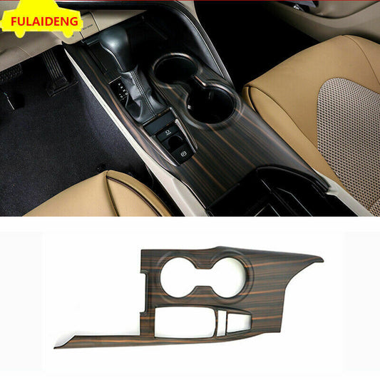 for Toyota for Camry 18-23 Matte Peach Wood ABS Interior Gear Shift Box Panel Decor