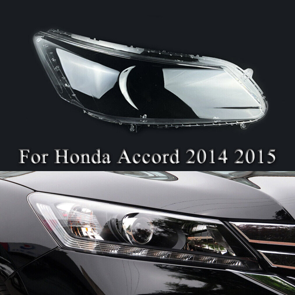 for Honda Accord 2014 2015 Headlight Lens Cover Replacement Transparent Right