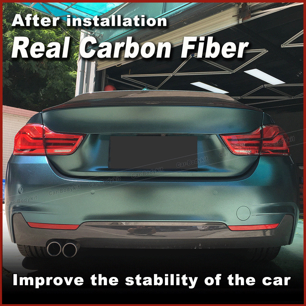 Fit for BMW F32 428i 430i 435i 440i 2014-2019 Real Carbon Rear Boot Spoiler Wing