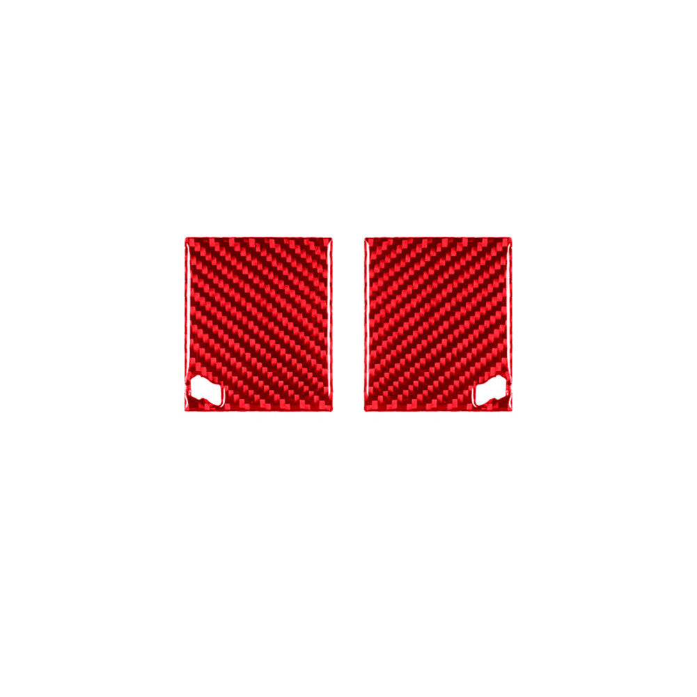 Red Central Control Air Vent Cover Trim Panel Carbon Fiber for Jaguar XF 2009-11