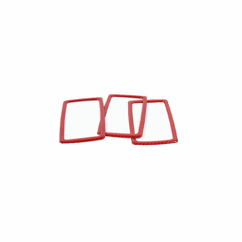Fit for Dodge for Challenger 15-21 Red Carbon Fiber Safety Buckle Decor Paste Strip
