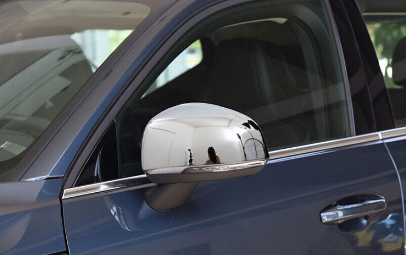 2X for Volvo XC40 2019-2022 Chrome Exterior Rear View Mirror Wing Cover Trim Cap