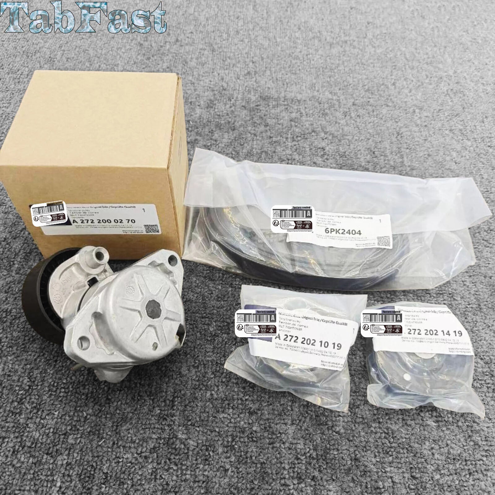 The new Gates belt tensioner pulley kit is suitable for Mercedes C300, C350, E350, and E550 (model A2722000270).