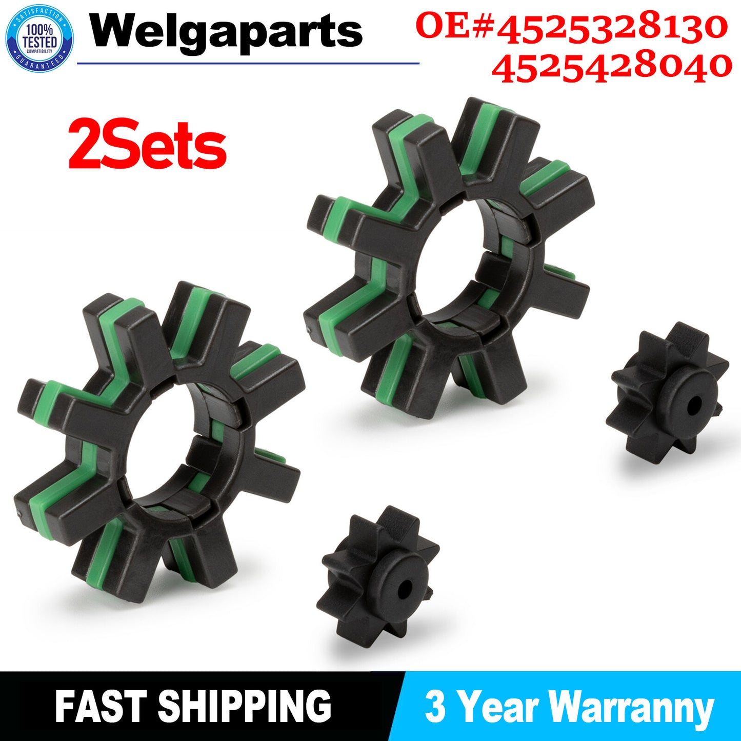 2 Sets Damper Electric Power Steering Motor Shaft 45254-28040 for Toyota for Lexus
