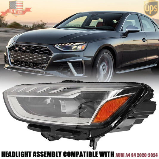 For 2020-2024 for Audi A4 2.0L S4 3.0L Headlight Assembly 8W0941033F LH Driver Side
