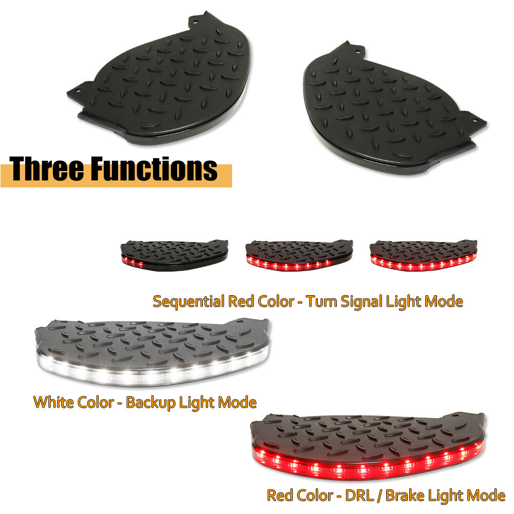 Suitable for 2014-19 for Chevrolet Silverado for GMC for Sierra 1500 2500 3500 LED corner pedal lights