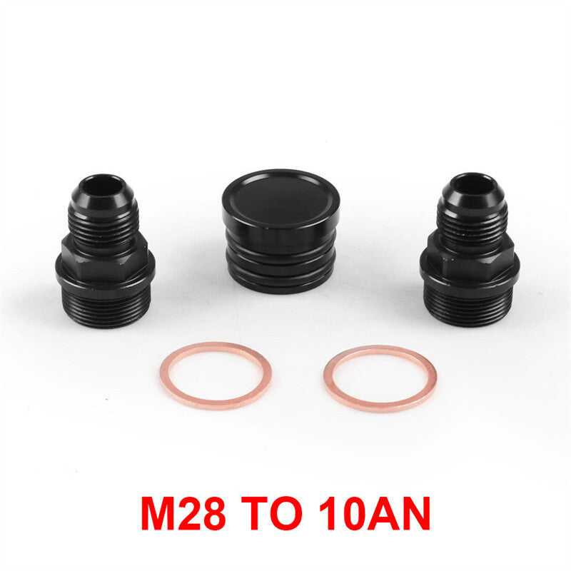 M28 to 10AN Rear Block Breather Fitting Adapter for Honda Oil Catch Can B16 B18