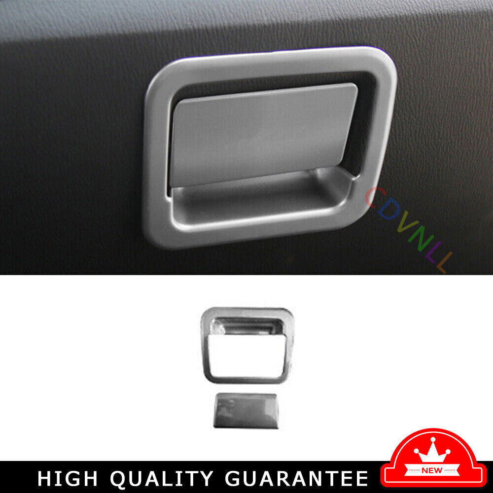 for Mazda 3 Axela 17-18 Matte Silver for Co -Pilot Storage Box Handle Sticker Trim 2X