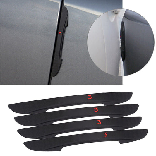 4x Car Door Edge Bumper Anti-Collision Guard Strip Protector for Tesla Model 3