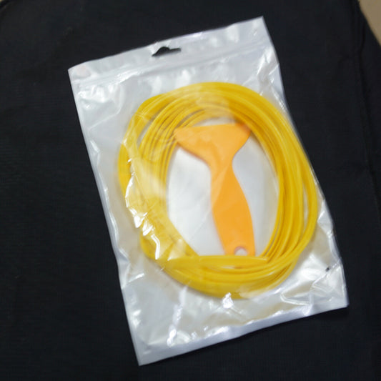 16ft/5m Yellow Interior Decoration Moulding Trim Strip Styling Dashboard Gap Car