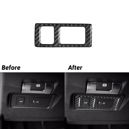Carbon Fiber Headlight Switch Frame Trim for Land Rover Discovery Sport 2015-19