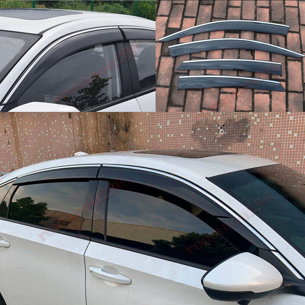 for Honda Accord 2018-22 Smoky Window Wind Visors Sun Rain Guard Vent Deflectors