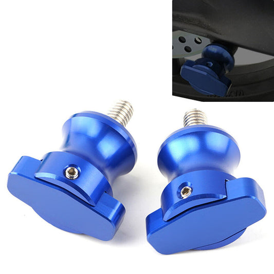 2PCS Swingarm Sliders Spools Stand Screws M8 for Honda CBR600RR 2003-2017 Blue