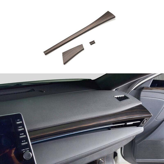 Middle Console Dashboard Strip Trim 2019-2022 Matte Wood Grain for Toyota for Avalon