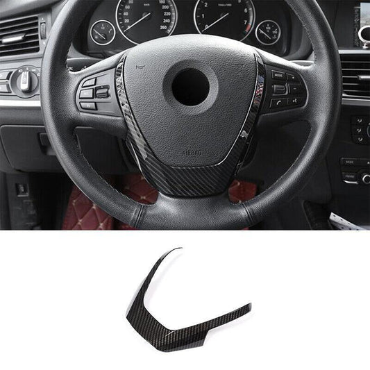 for BMW X3 F25 X4 F26 2011-2017 ABS Carbon Fiber Steering Wheel Sheet Cover Trim