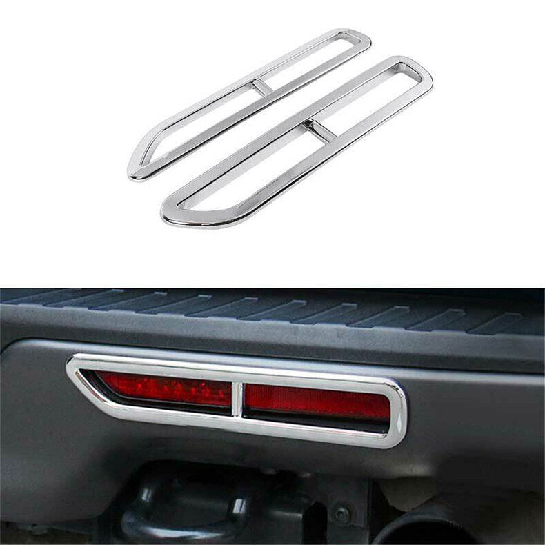 for Ford F150 F-150 2015-2020 Chrome Rear bumper Fog Light Lamp Cover Trim Decor